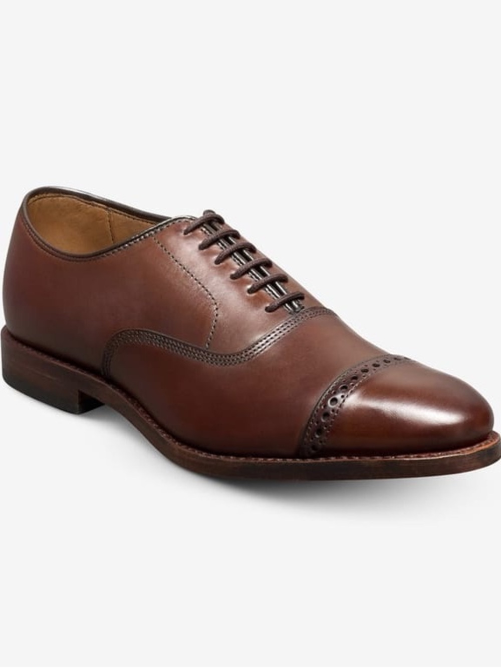 Allen Edmonds Byron Brown Leather Cap Toe Oxford Men’s Dress Shoes Size 12